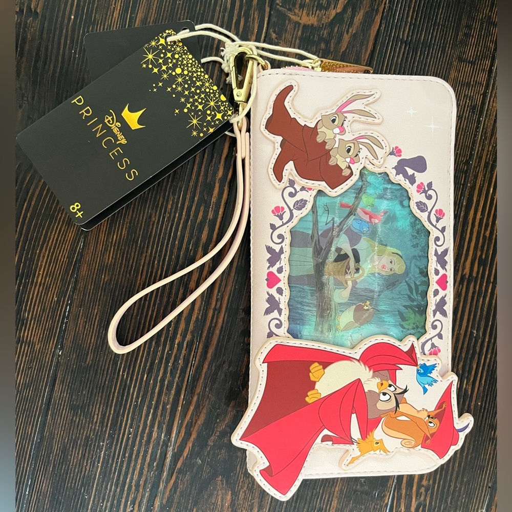 Loungefly Disney Sleeping Beauty Lenticular Portrait Zip Wallet